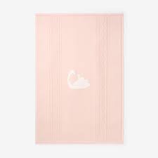 Pink Swan Knit Blanket