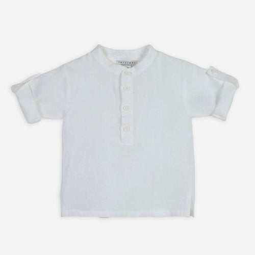 White Linen Tunic Set