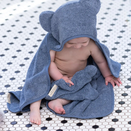 Tunno Bath Hooded Bath towel | Blue