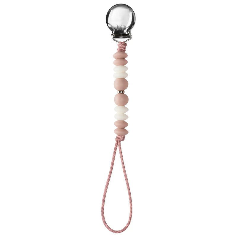 Mauve Ombre Girls Pacifier Clip