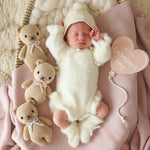 Baby Pink Bow Bear