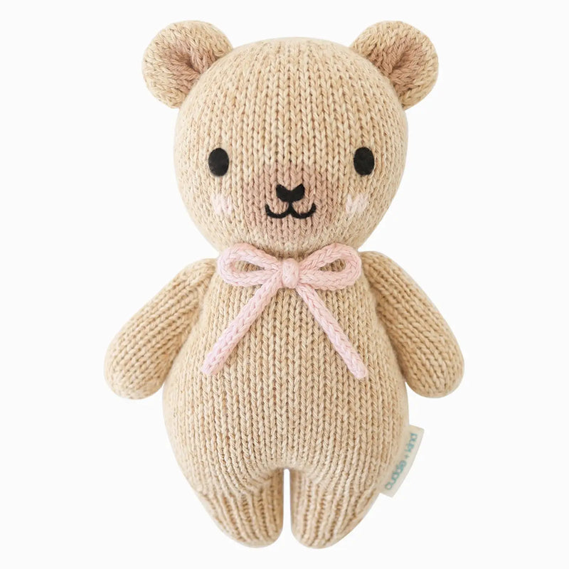 Baby Pink Bow Bear