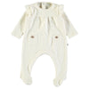 Double Pocket Ruffle Footie | Girl