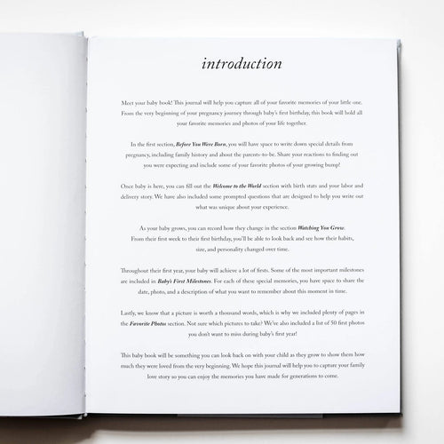 Baby's First Year Book | Blue