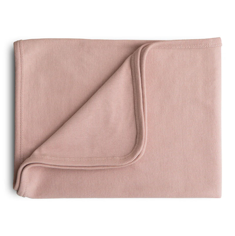 Ribbed Baby Blanket | Blush