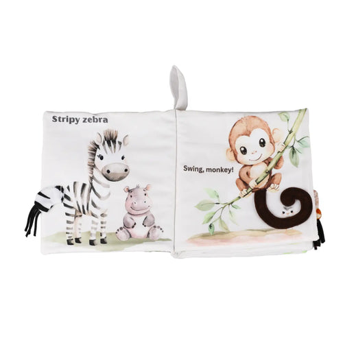 Soft Crinkle Cloth Book | Safari Animals