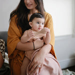 Ribbed Baby Blanket | Blush
