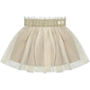 Sand Melange Tulle Skirt Set
