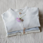 Misty Blue Stripe Footie | Boy