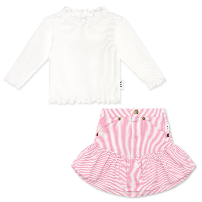 Candy Stripe Skirt Set | Girl