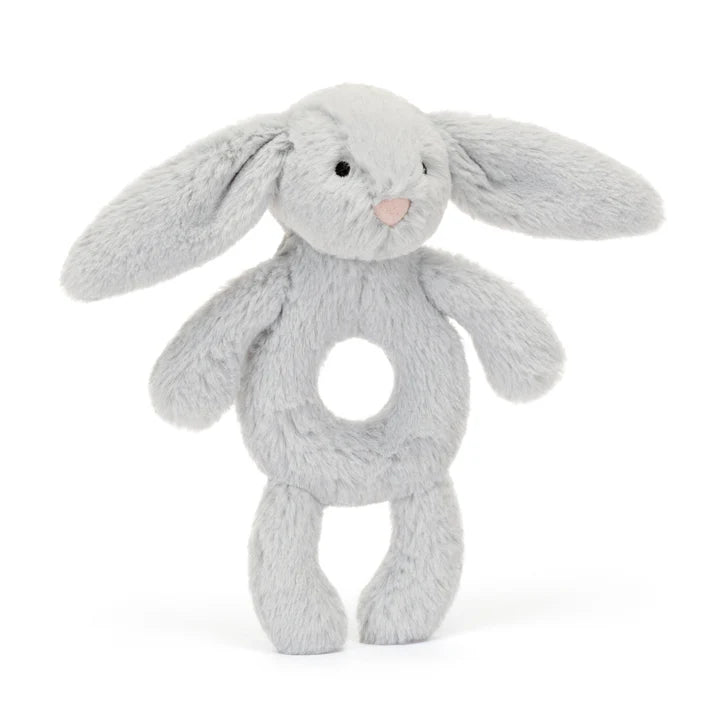 Bashful Grey Ring Rattle