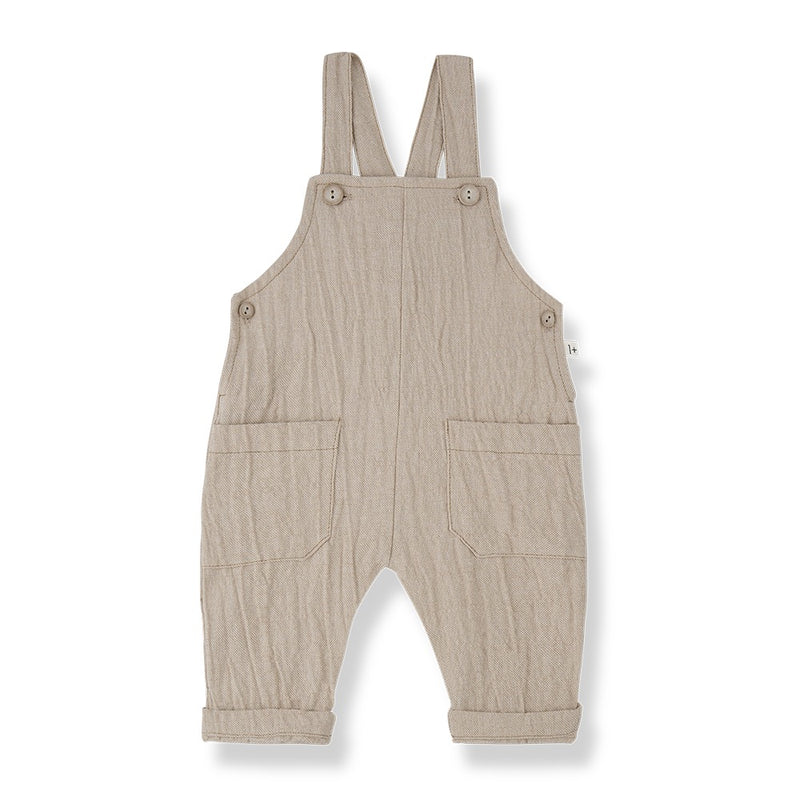 Miquel Beige Overall Set | Boy