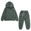 Ocean Green Zap Hoodie Set