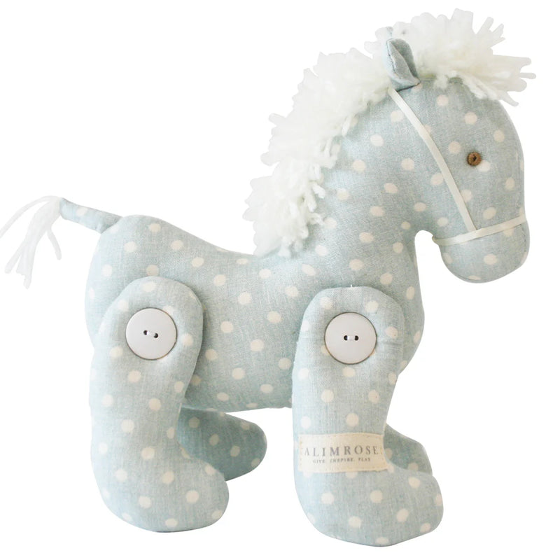 Button Pony Blue Spot