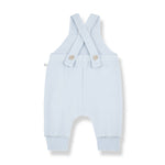 Misty Blue Stipe Overall Set | Boy