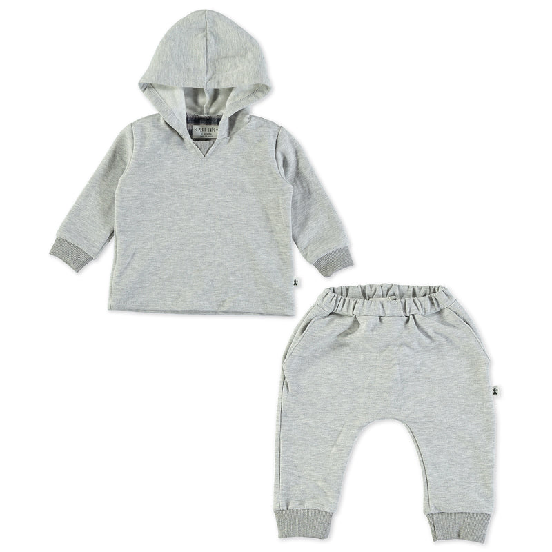 Elbow Patch Hoodie Set | Boy