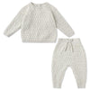 Heather Blue Knit Pant Set