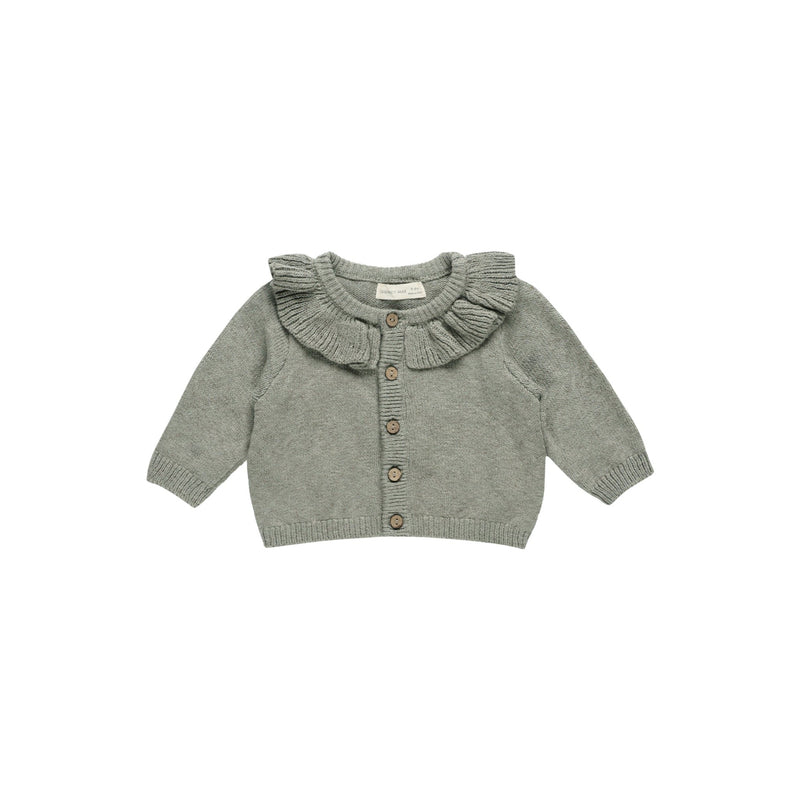 Basil Ruffle Cardigan Set | Girl