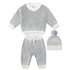 Ocean Chunky Knit Beanie Set