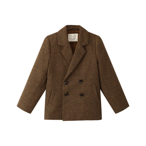 Rustic Plaid Blazer Skirt Set