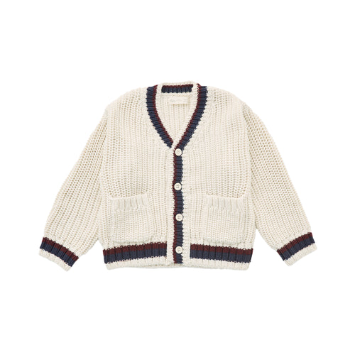 Knit Cardigan Denim Skirt Set