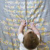 Armenian Prayer Blanket Grey | Gold