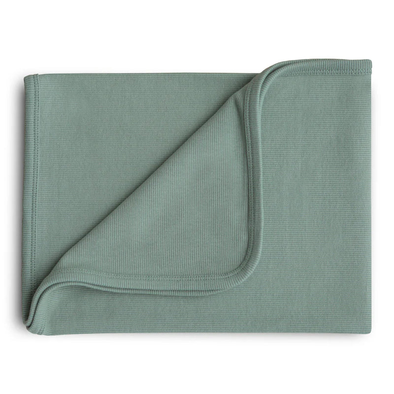 Ribbed Baby Blanket | Roman Green