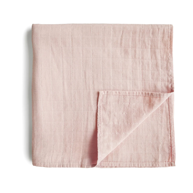 Muslin Swaddle Blanket (Rose Vanilla)