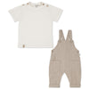 Miquel Beige Overall Set | Boy