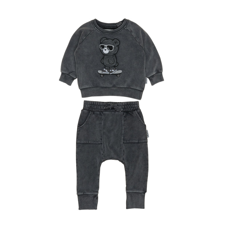 Skater Bear Sweater & Jogger Set | Boy