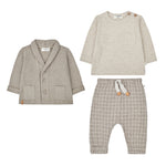 Taupe Soft Suit Set | Boy