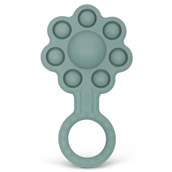 Pop-It Flower Rattle - Sage