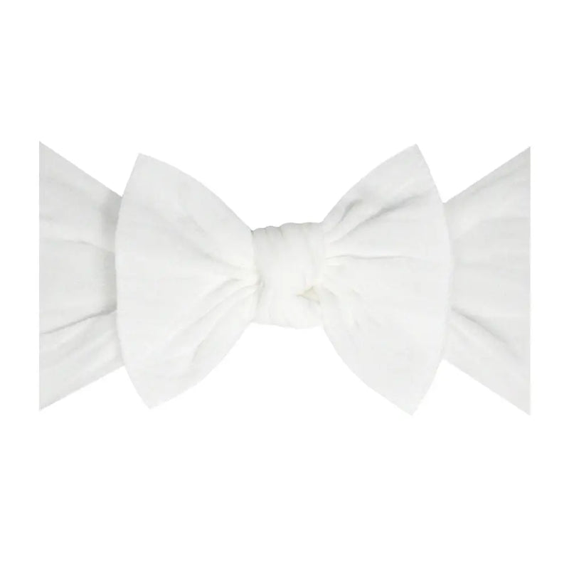 Soft Bow Headband | White