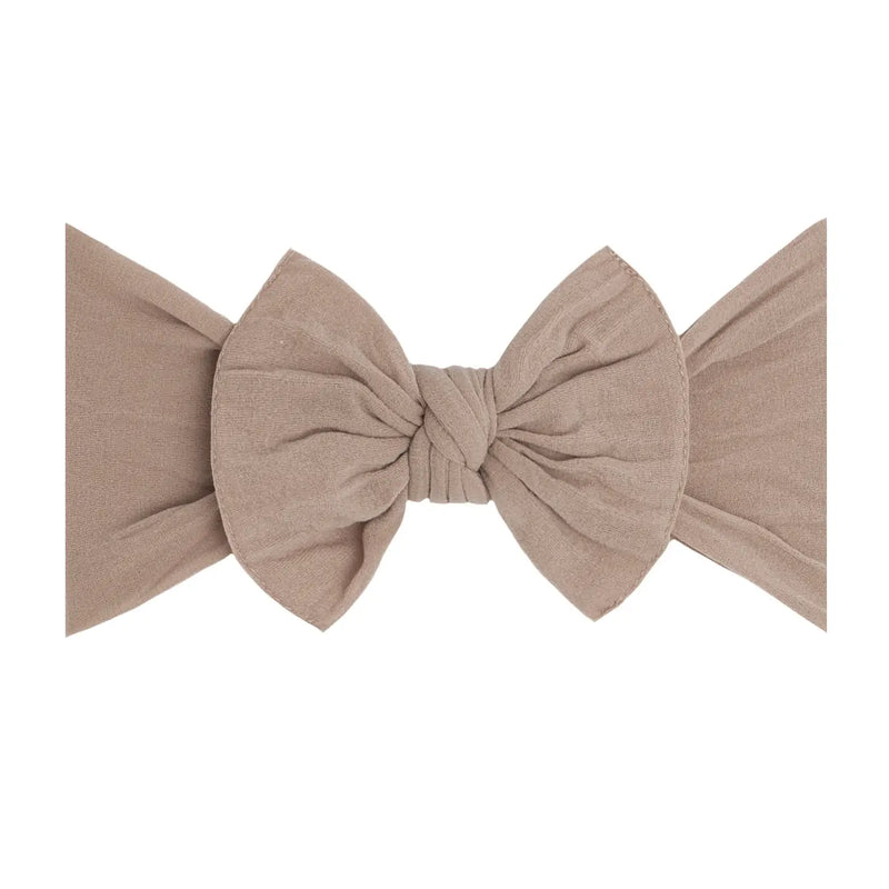 Soft Bow Headband | Taupe