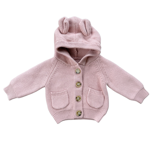 Rose Knit Hoodie Set