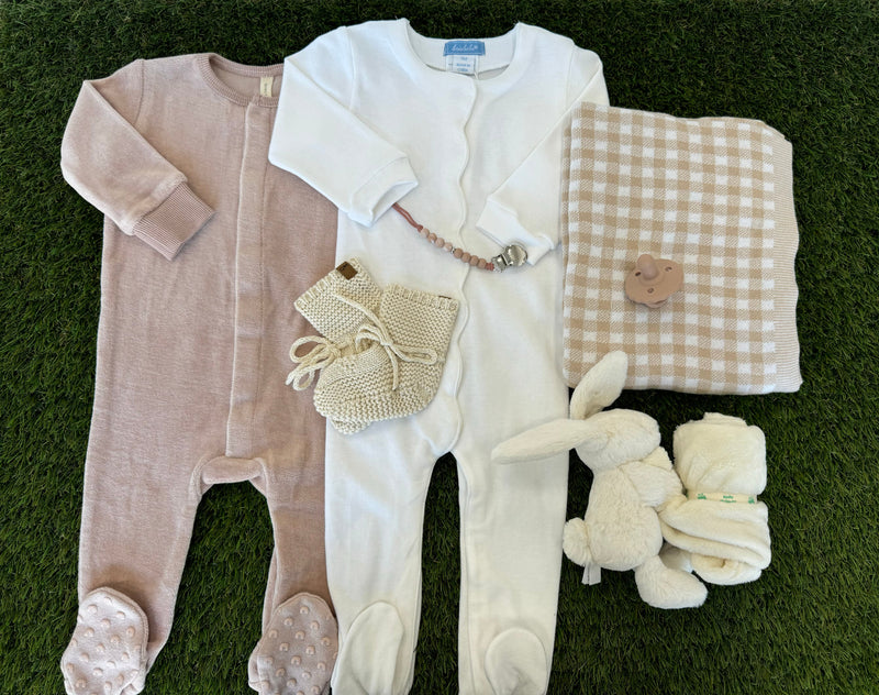 White Bunny Lovey Set | Girl