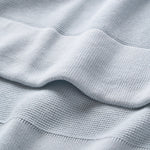 Pale Blue Knit Blanket