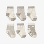 Elephant Baby Socks 6Pk