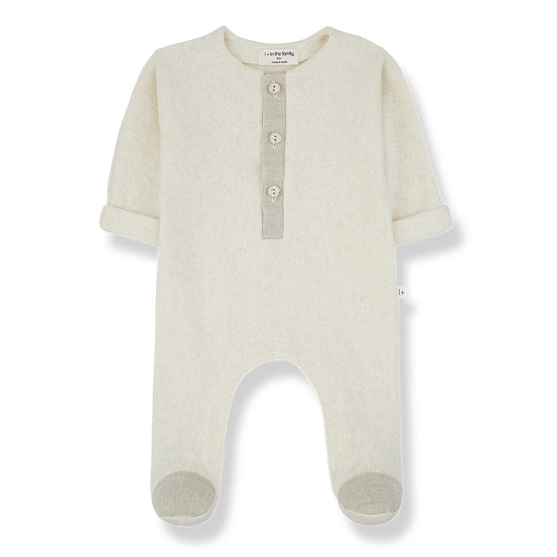 Gaetan Beige Footie | Neutral