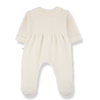 Ivory Ruffle Collar Footie
