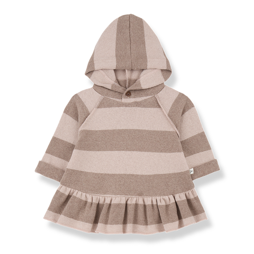 Pink Stripe Hoodie Set