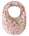 Scallop Bib | Rose Garden