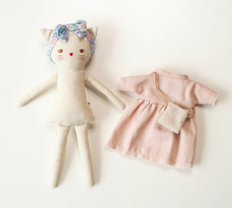 Mini Lilly Kitty Pink Linen
