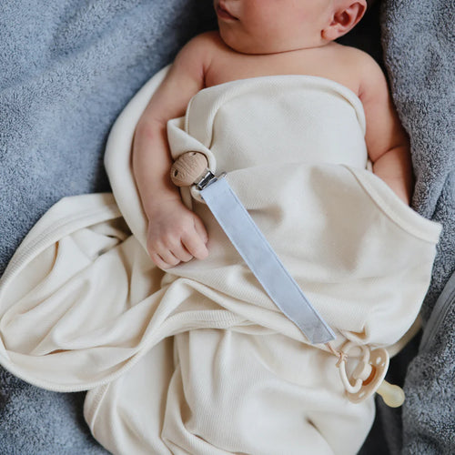 Ribbed Baby Blanket | Ivory
