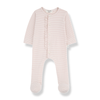 Pink Stripe Footie & Hat Set