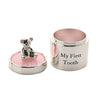 Bambino Silverplated First Tooth & Curl Set - Pink