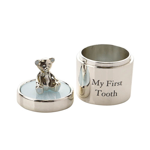 Bambino Silverplated First Tooth & Curl Set - Blue