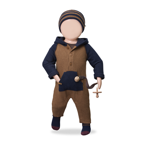 Toffee Hooded Romper