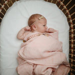 Muslin Swaddle Blanket (Rose Vanilla)