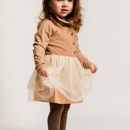 Marly Peach Almond Dress